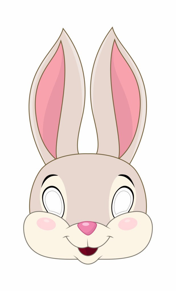 Easter Bunny Mask Template