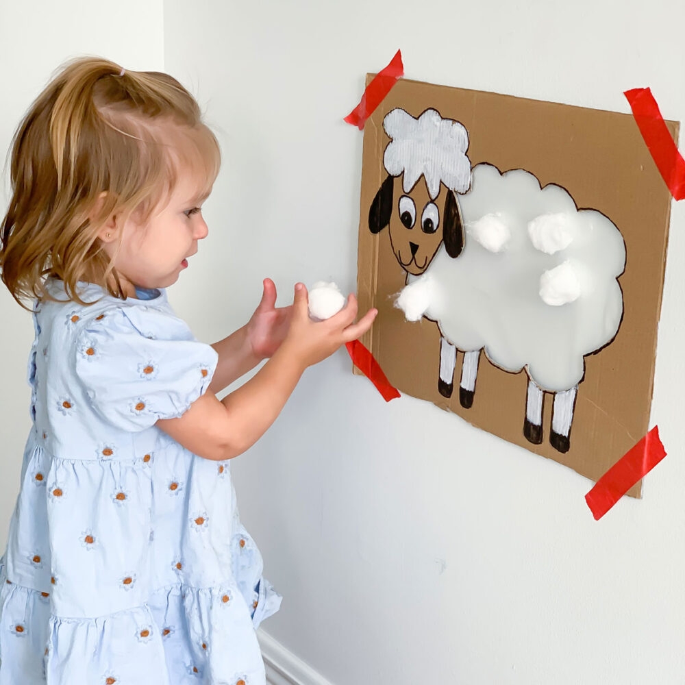 Easy Cotton Ball Sheep Craft Free Printable 45 OFF