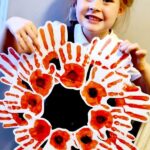 Easy Easy Handprint Poppy Wreath For Remembrance Day For Remebrance Day