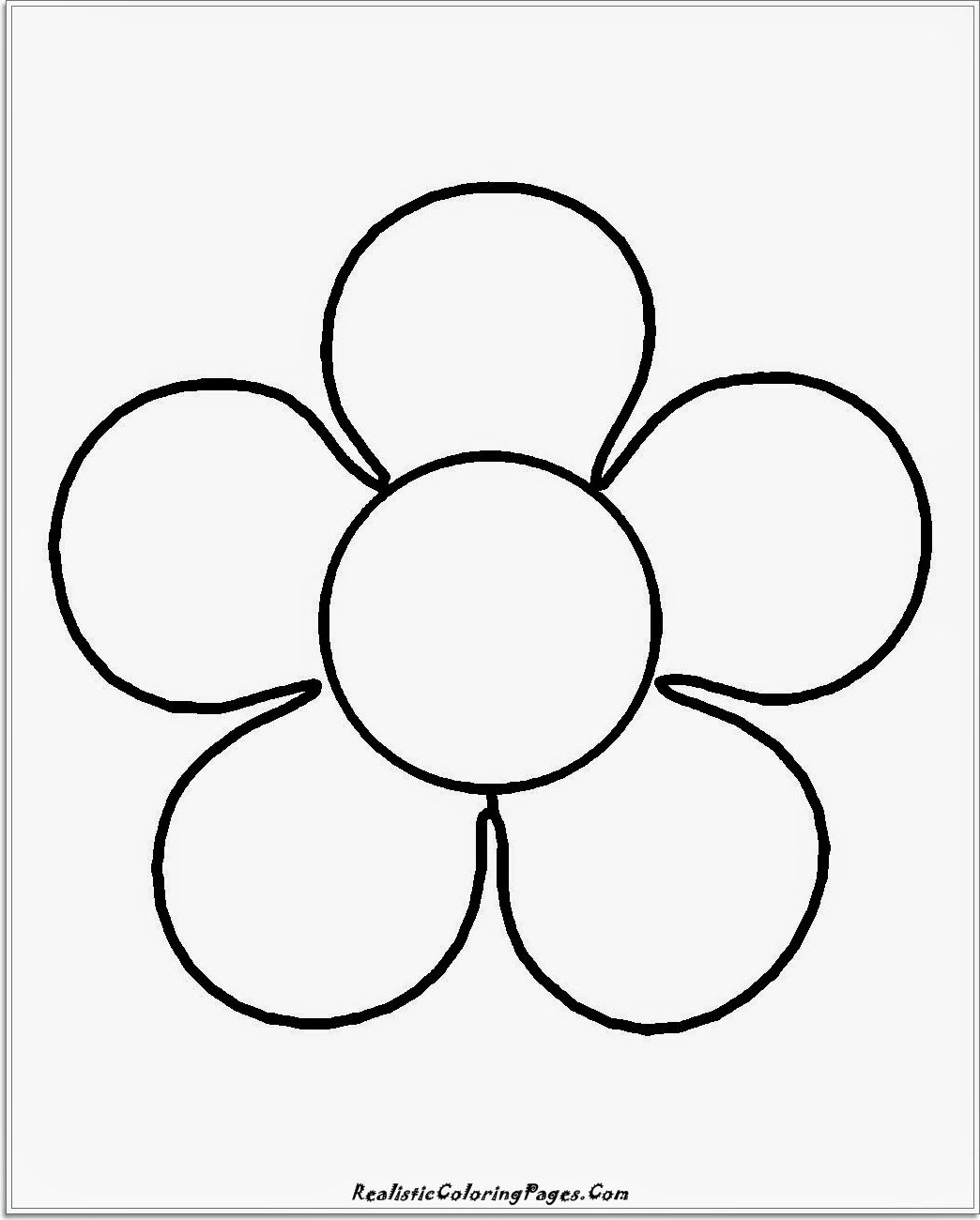Easy Flower Coloring Pages Coloring Home
