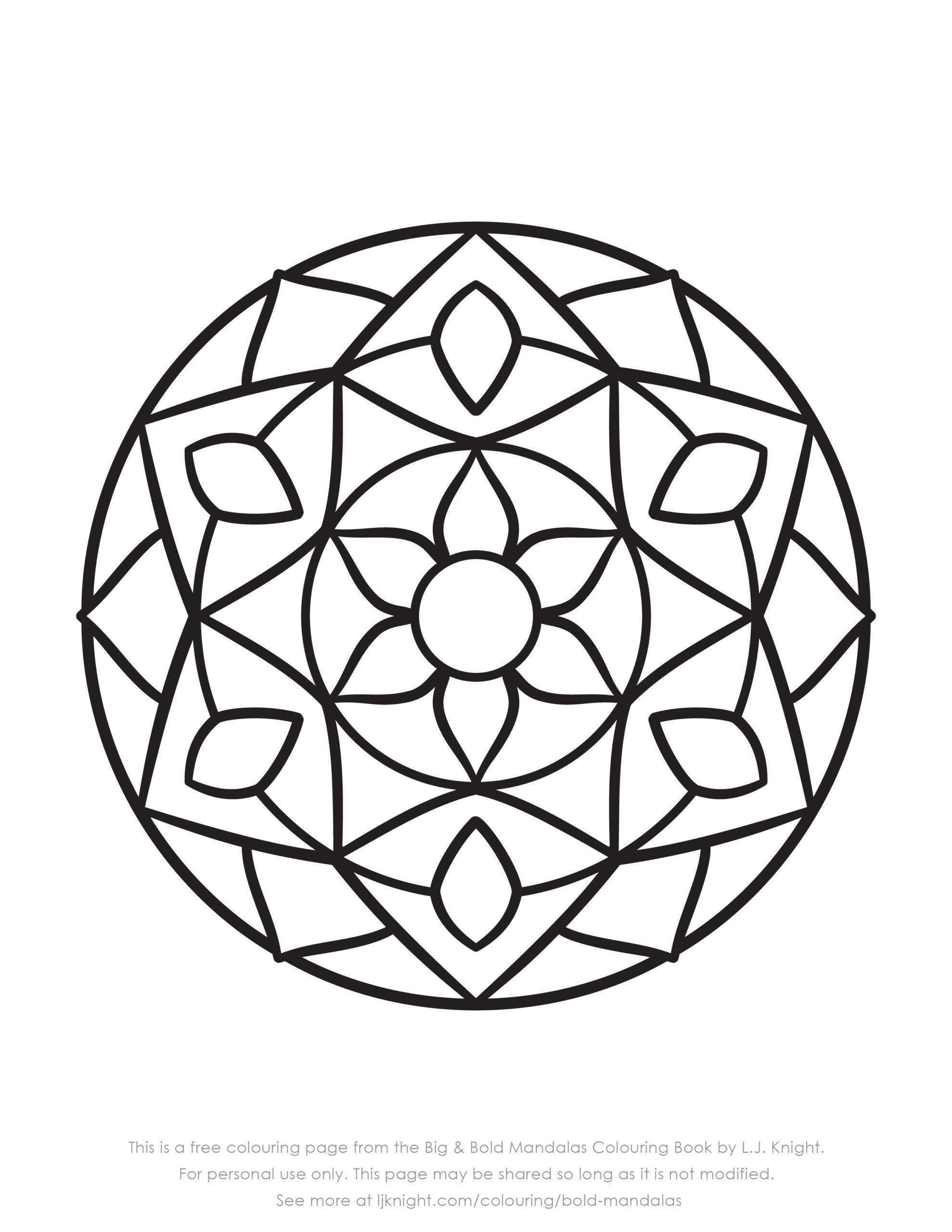 Mandala Coloring Pages For Kids