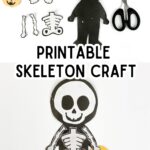 Easy Skeleton Craft With Free Printable Template Skeleton Craft