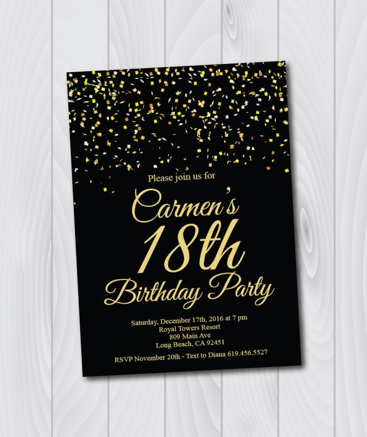 Editable 18Th Birthday Invitations Templates Free Dev onallcylinders