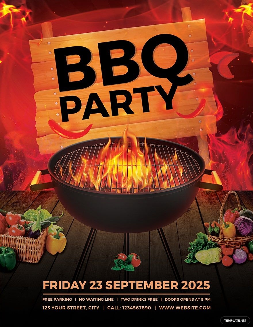 Editable BBQ Flyer Templates In Word To Download