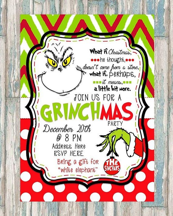 Editable Grinch Invitation Template Dev onallcylinders