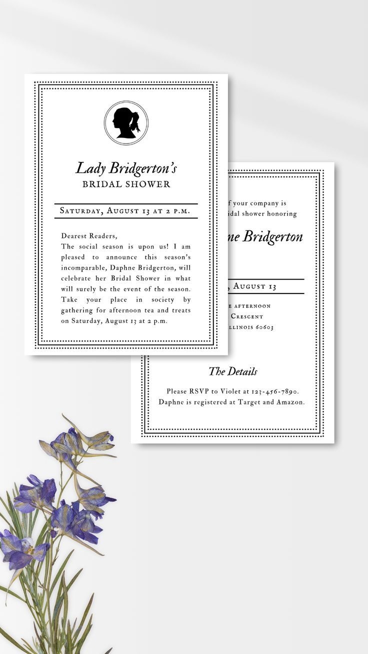 Editable Lady Whistledown Society Paper Invitation 39 Bridgerton 39 Bridal 