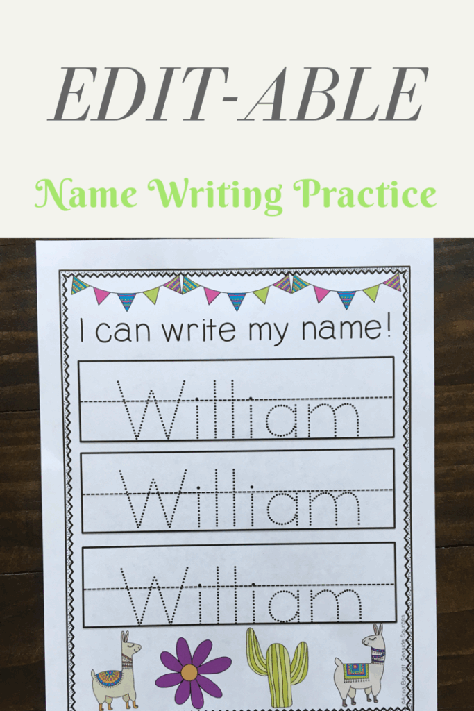 Editable Name Writing Worksheets Writing Worksheets
