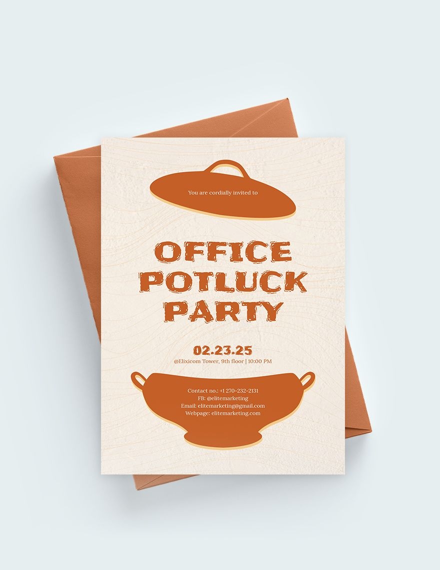 Editable Potluck Templates In Word To Download