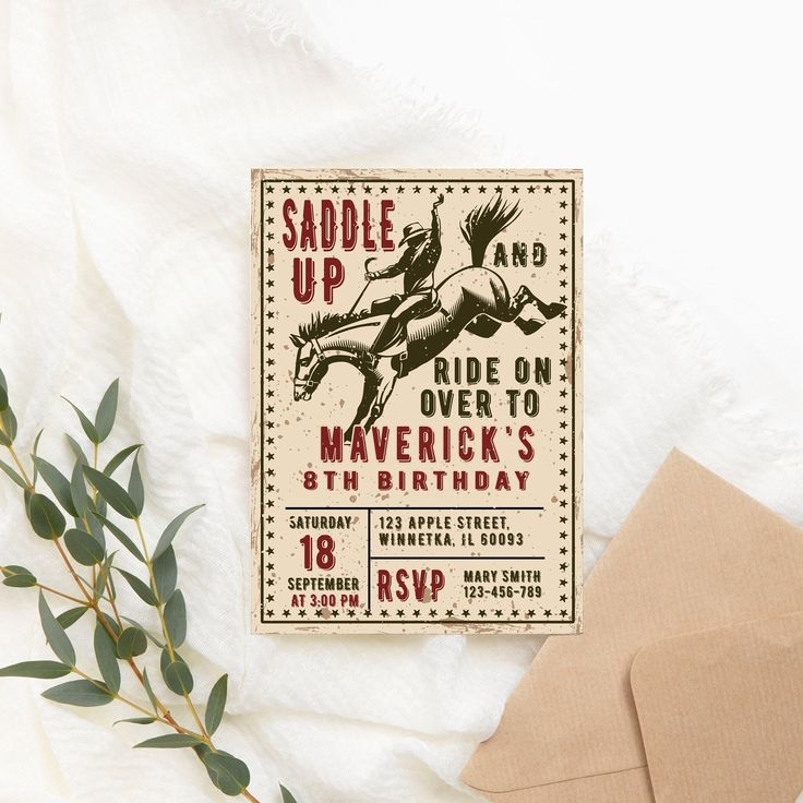 rodeo invitation template