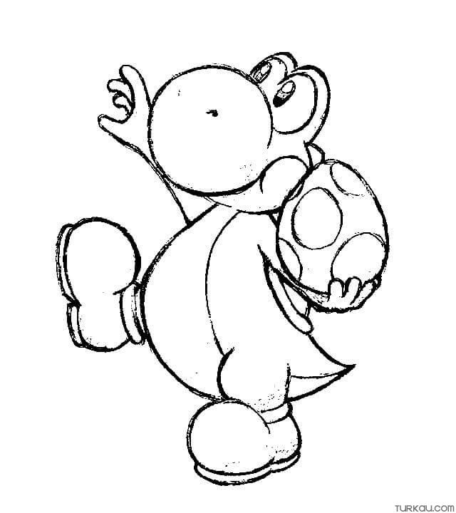Yoshi Coloring Page