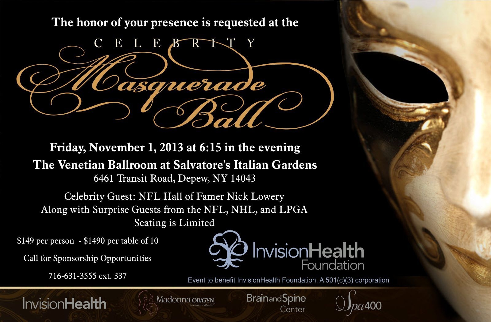 masquerade template invitation