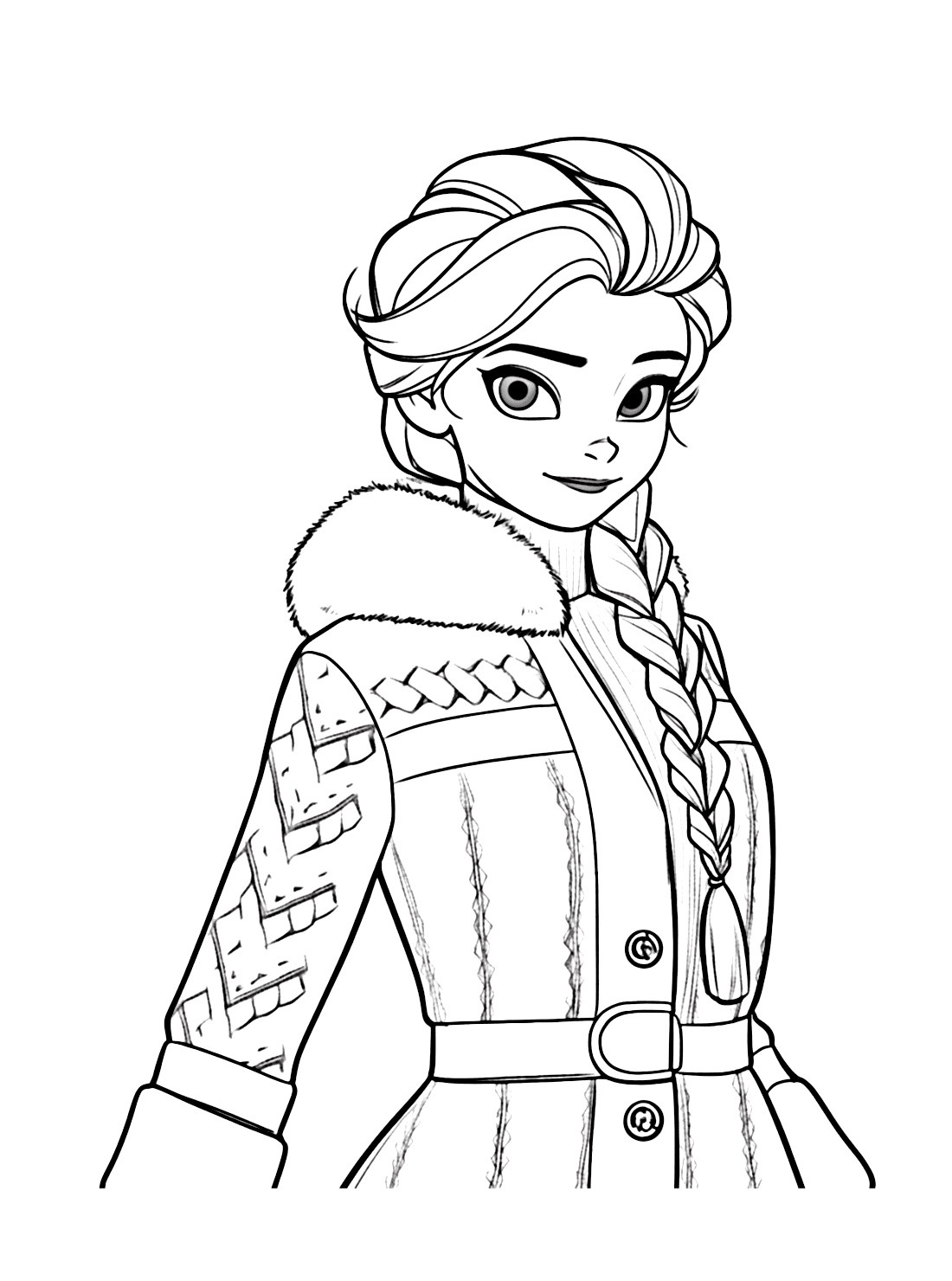 Elsa Coloring Pages Free Online For Kids 