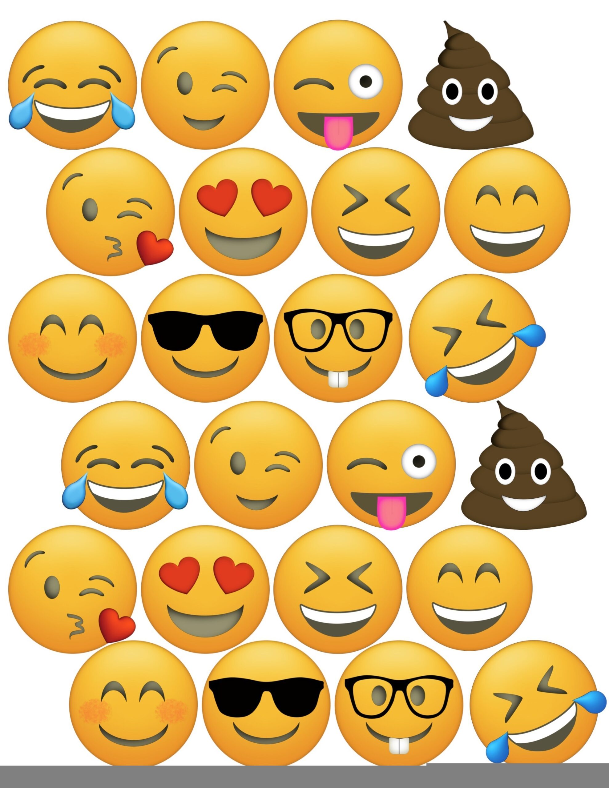 Emoji Faces Printable Free Emoji Printables Emoji Printable Clip Art 
