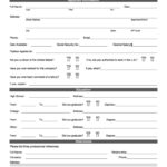 Employment Applications Free Printable Printable Application