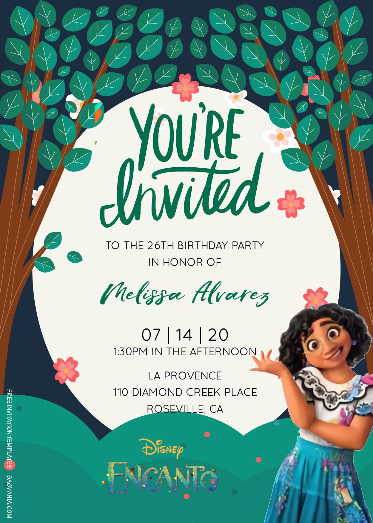 Encanto Invitations Template