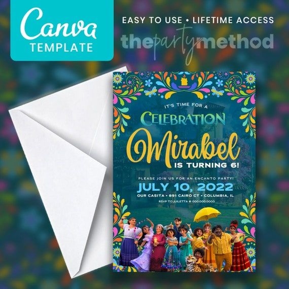 Encanto Invitations Template