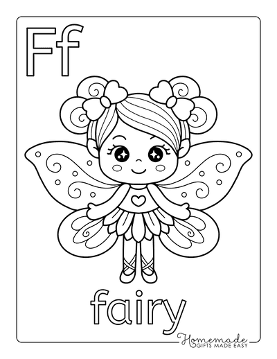 free printable fairy coloring pages