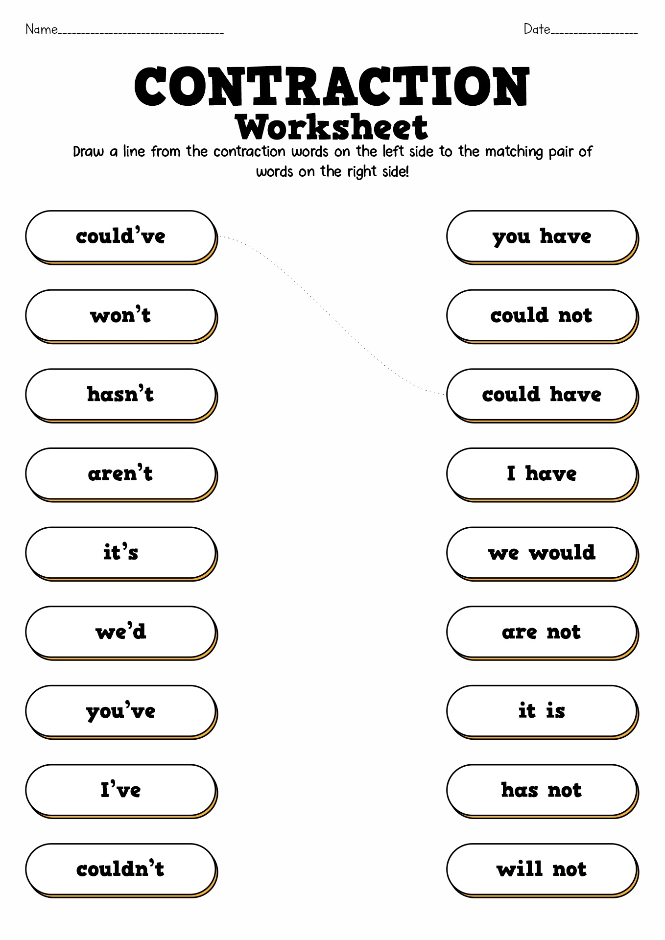 Englishlinx Contractions Worksheets Worksheets Library