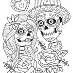 Entrelosmedanos Day Of The Dead Coloring Pages
