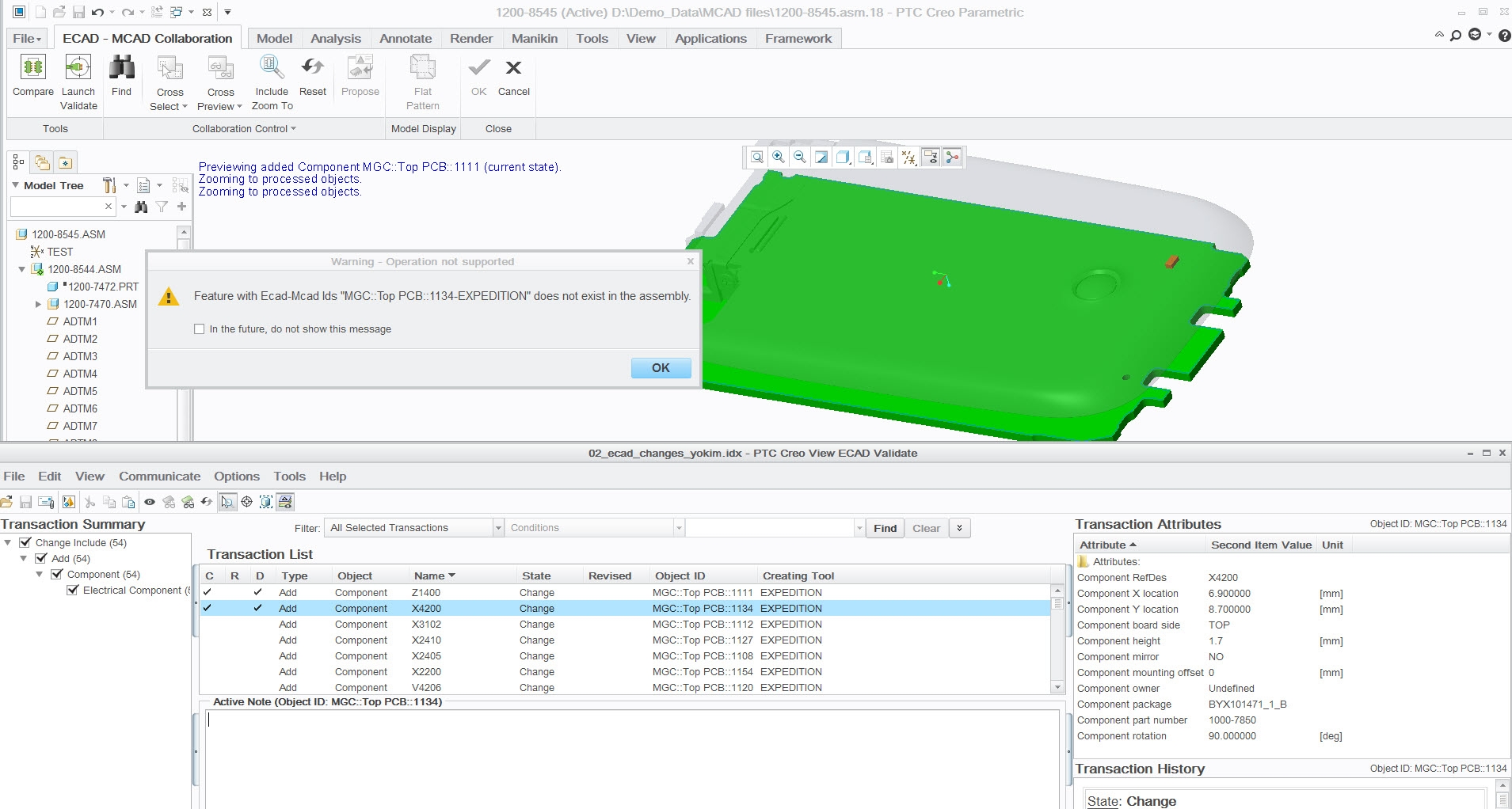 Error For ECAD MCAD Collaboration With IDX File PTC Community