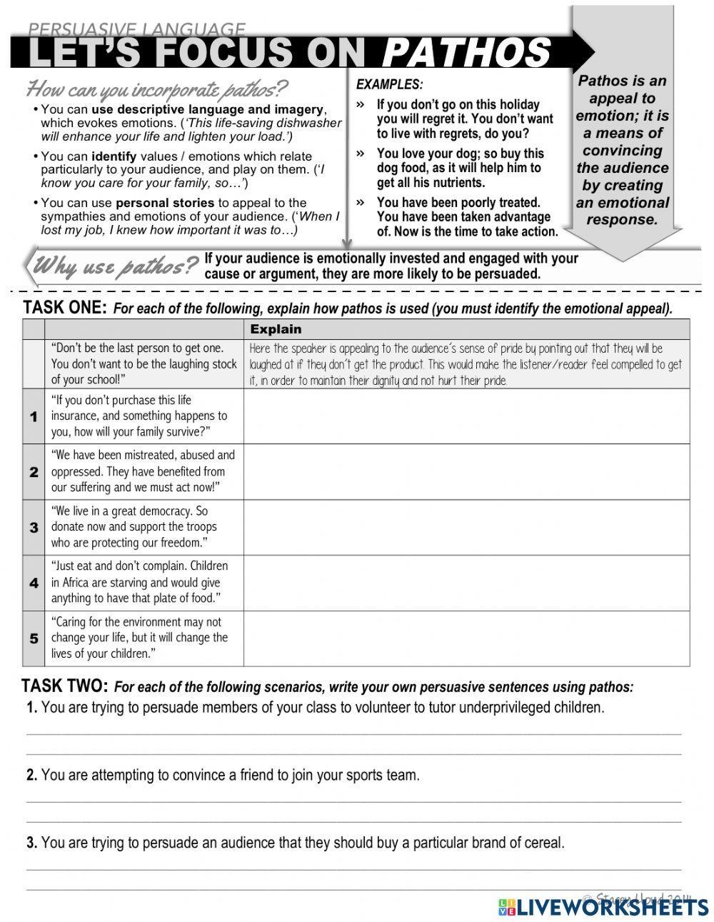 Ethos Pathos Logos Worksheet Answers Lovely Ethos Pathos Logos 