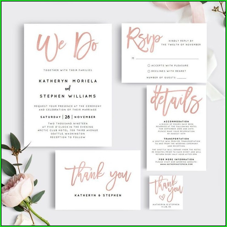 wedding invitation templates etsy