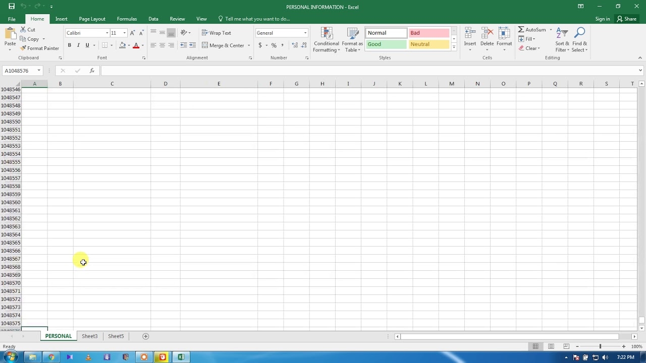 excel worksheet free