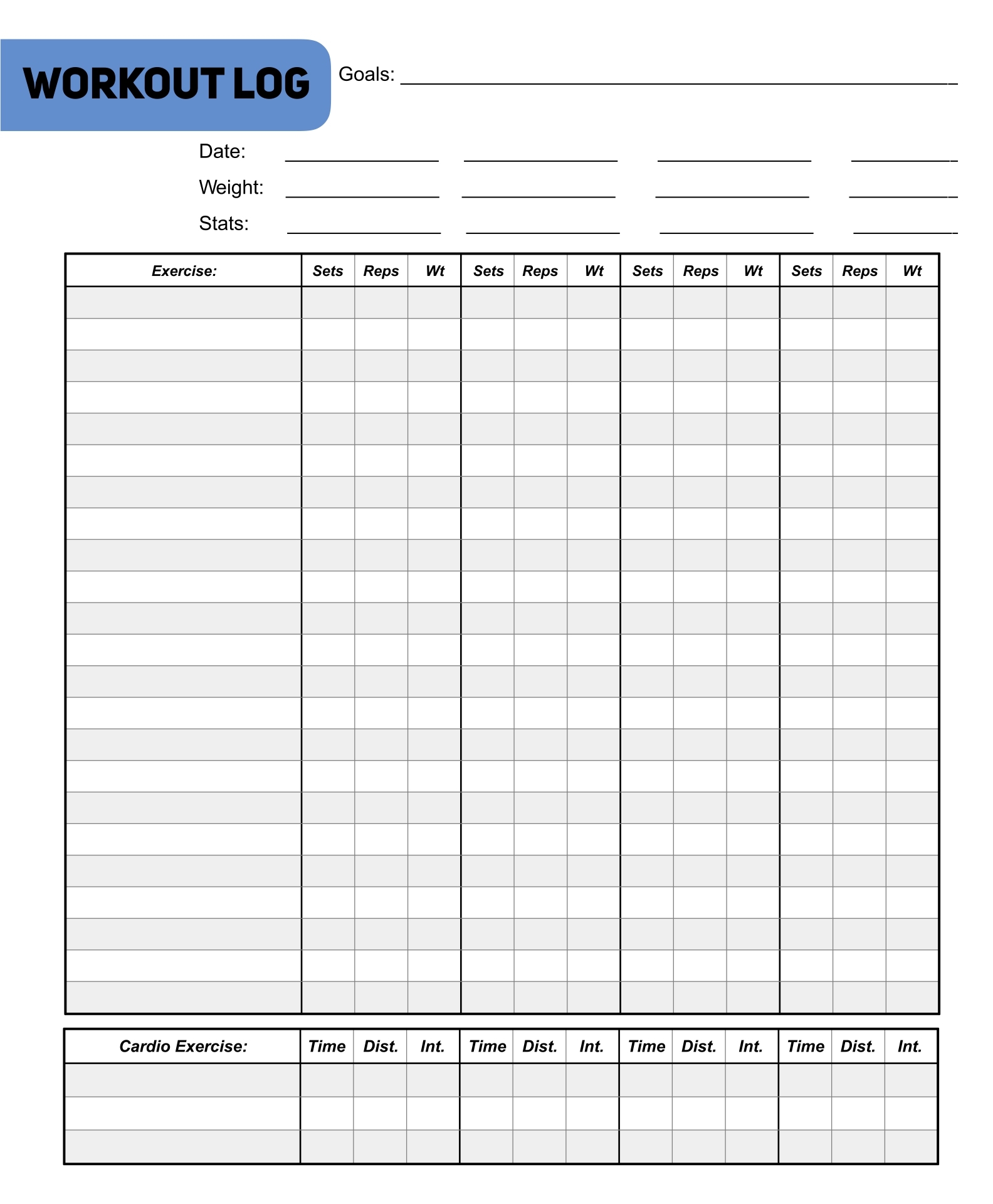printable exercise pictures
