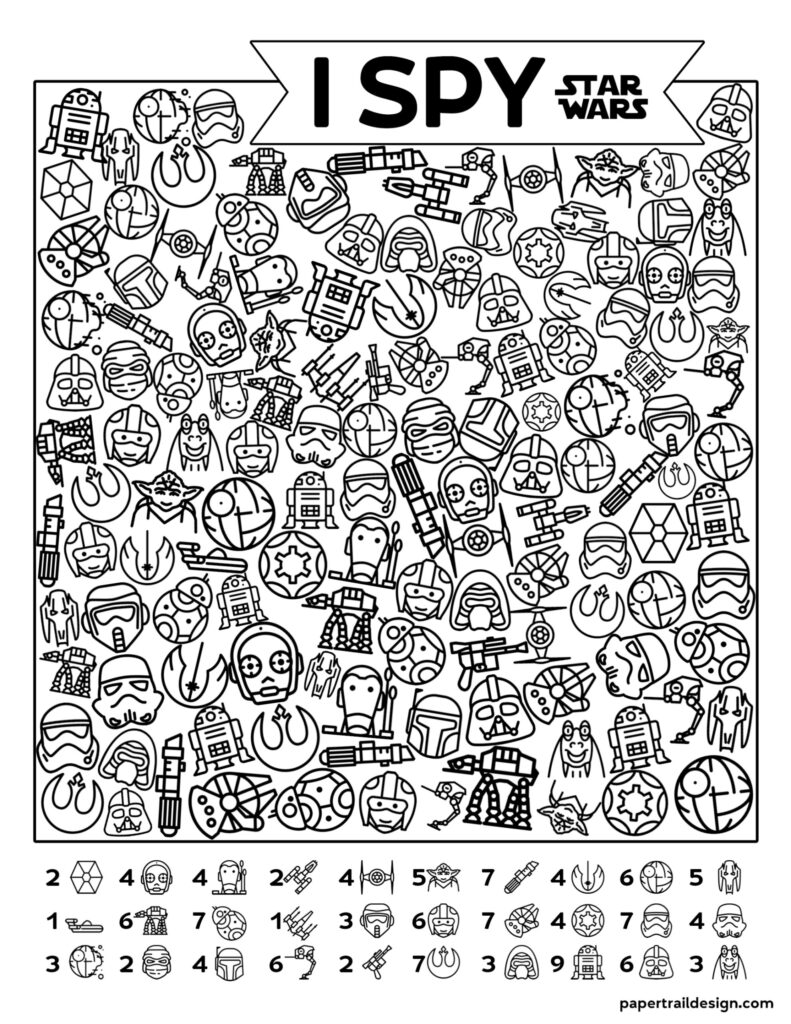 Eye Spy Printable Calendar Printables