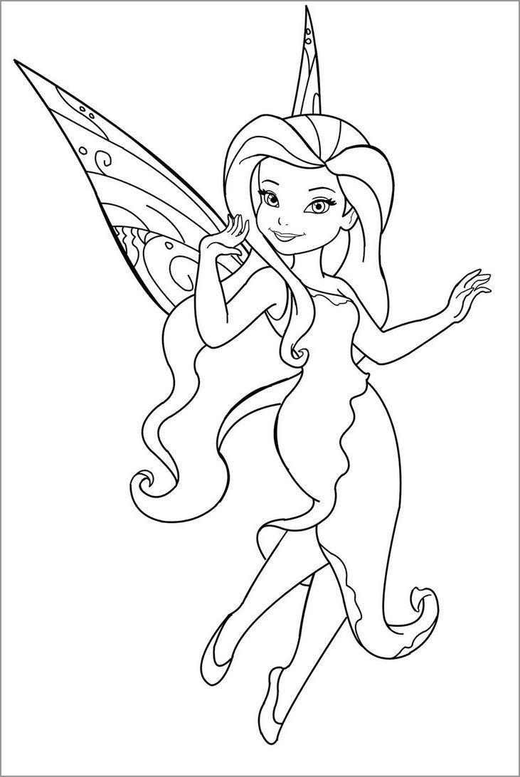 Fairy Coloring Pages ColoringBay
