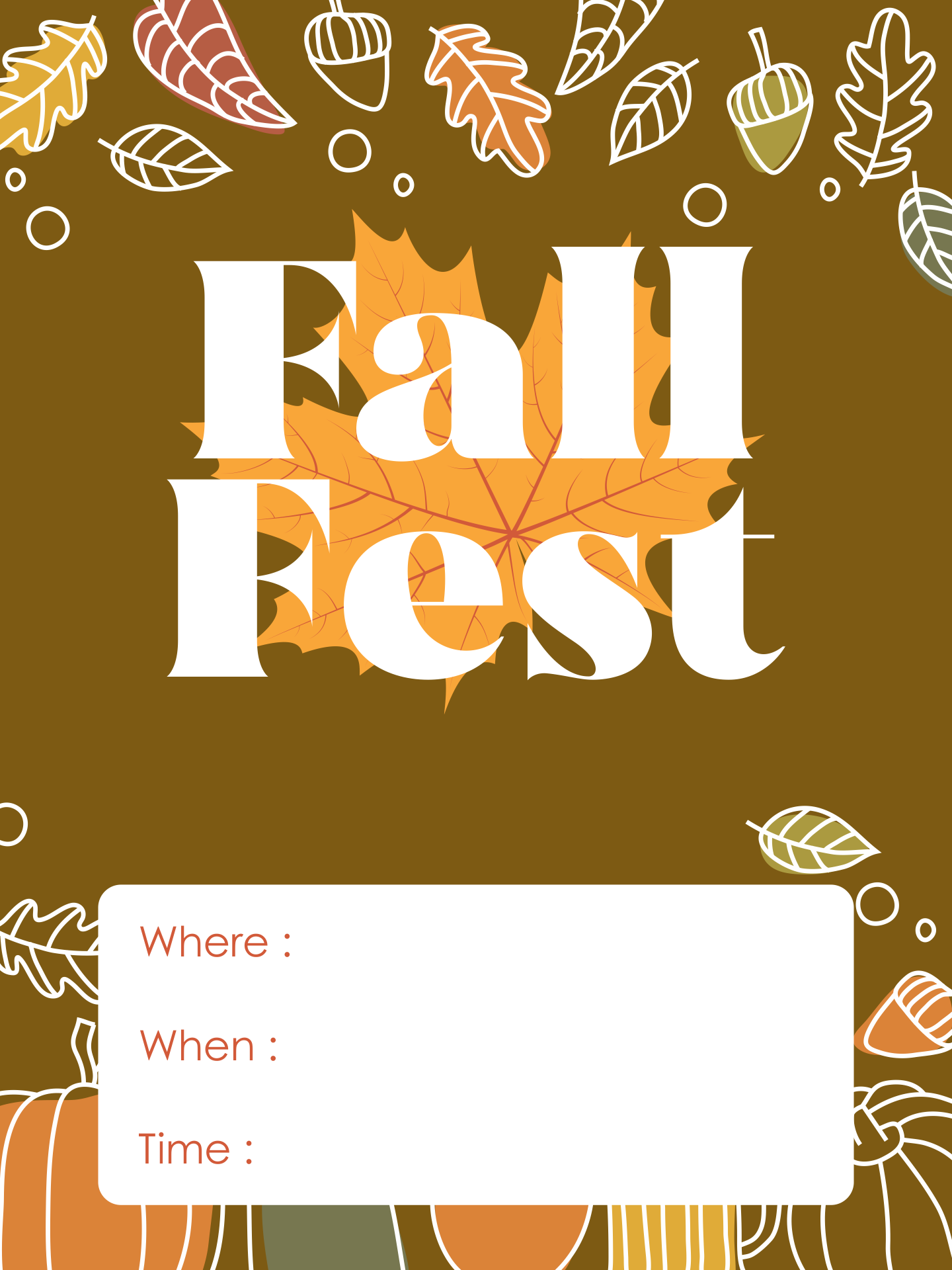 Fall Flyer Templates 10 Free PDF Printables Printablee
