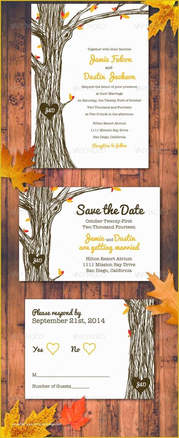 fall invitation templates free