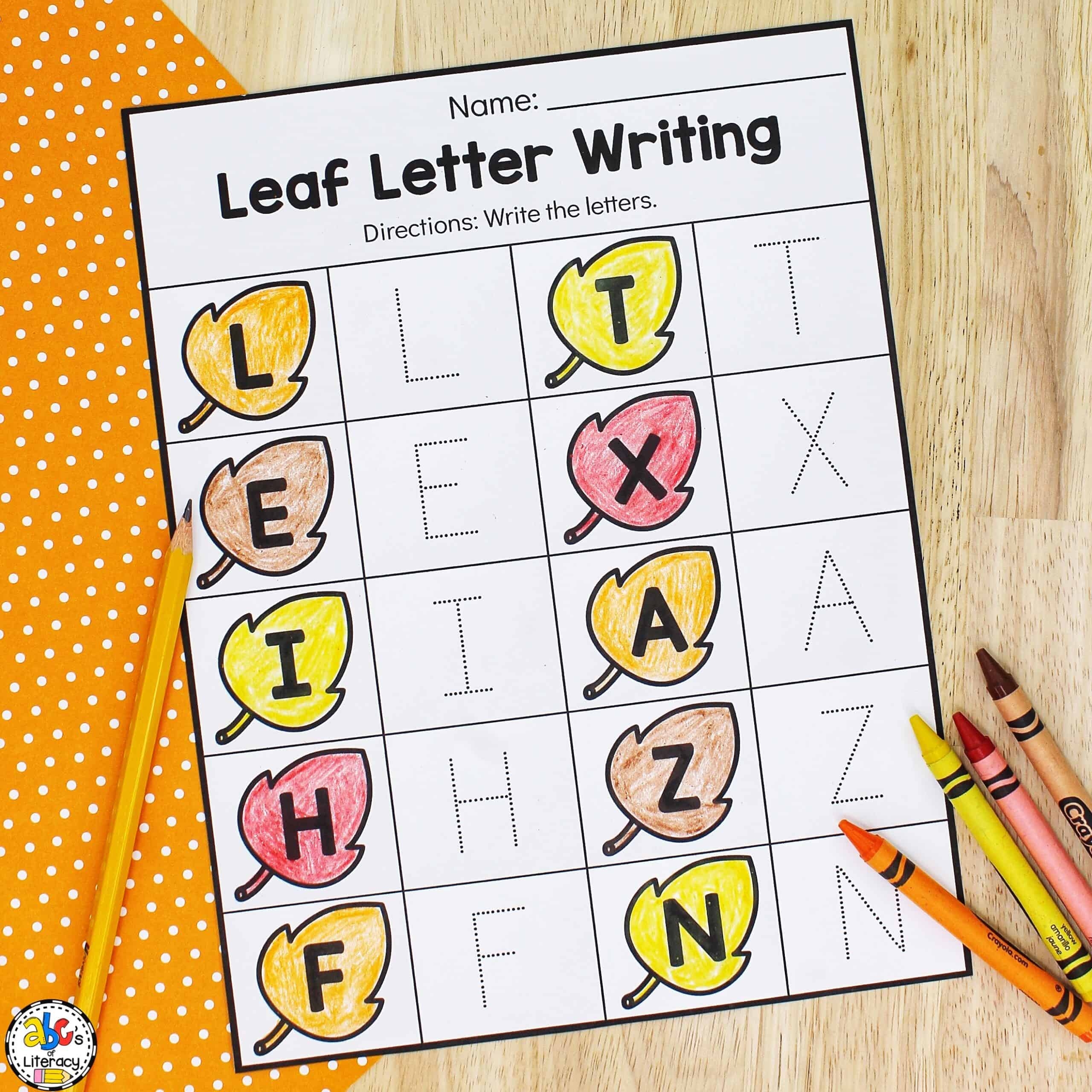 preschool fall worksheets