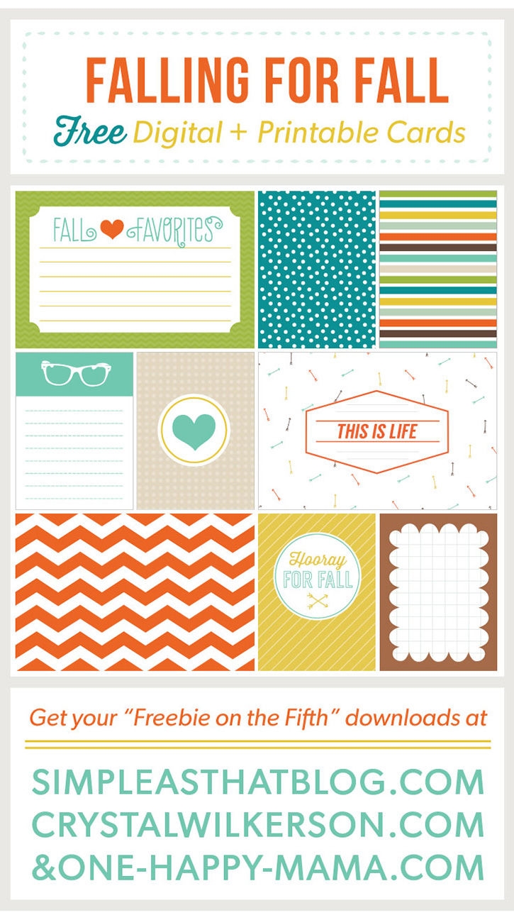 happy fall printable cards