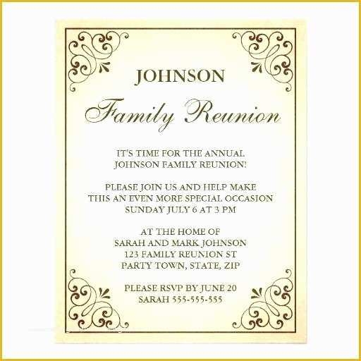 Family Reunion Invitation Templates Free Of Free Printable Family 
