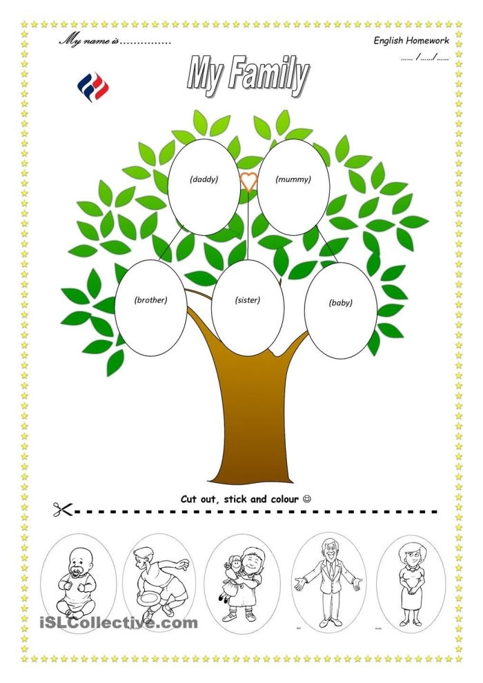 printable family tree worksheet