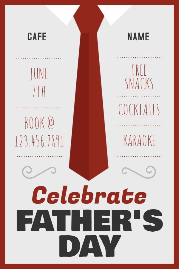 father's day invitation template free
