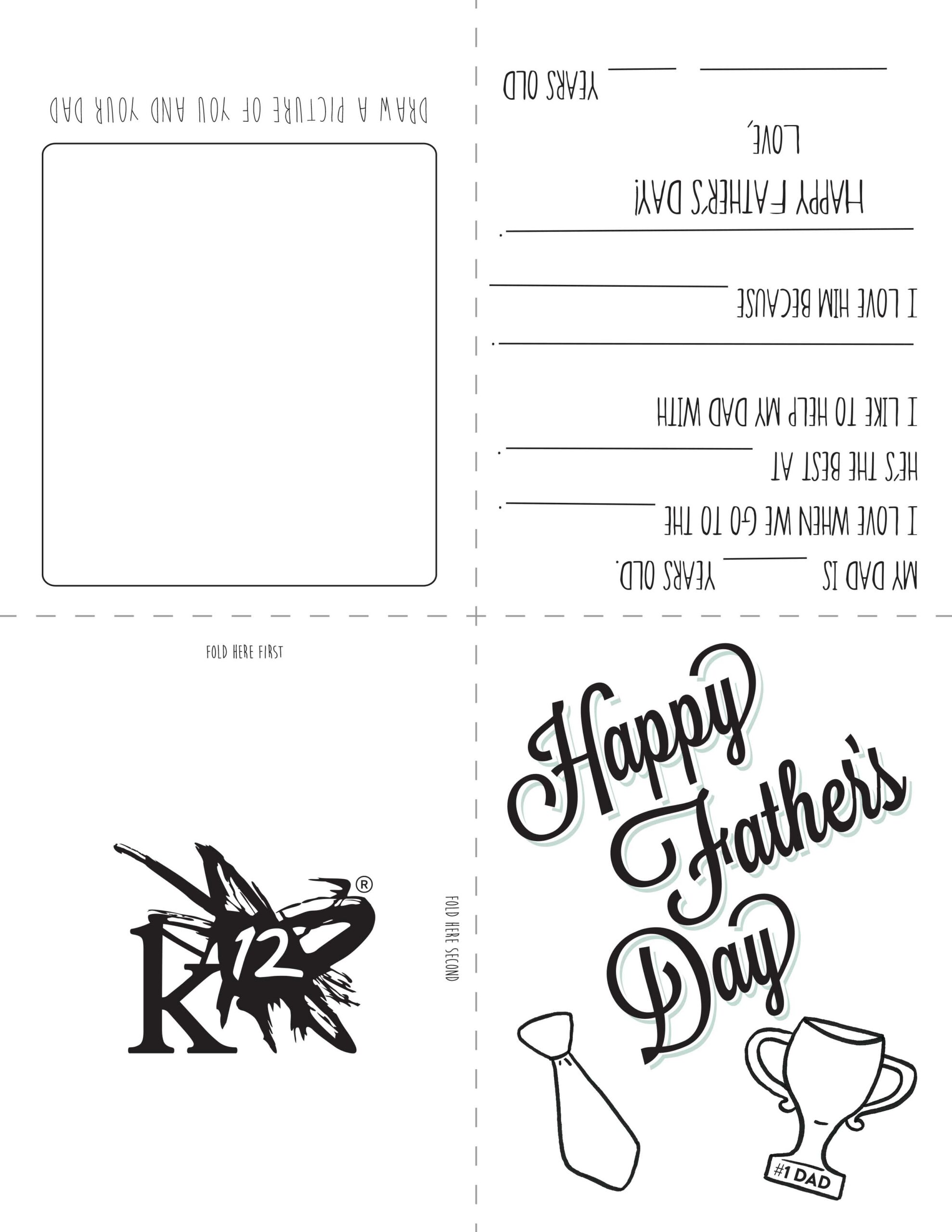 funny father's day printable card