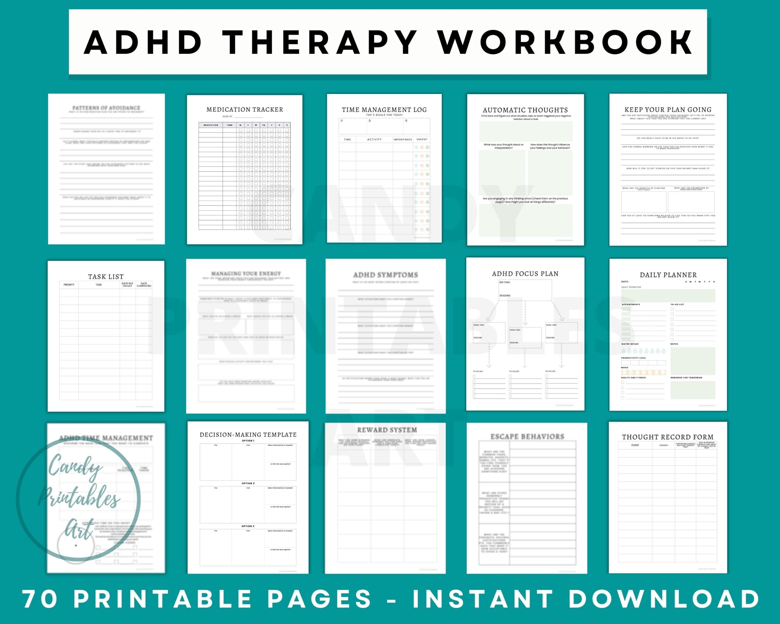 Feelings Emotions Check In CBT Worksheet Cognitive Behavioral 
