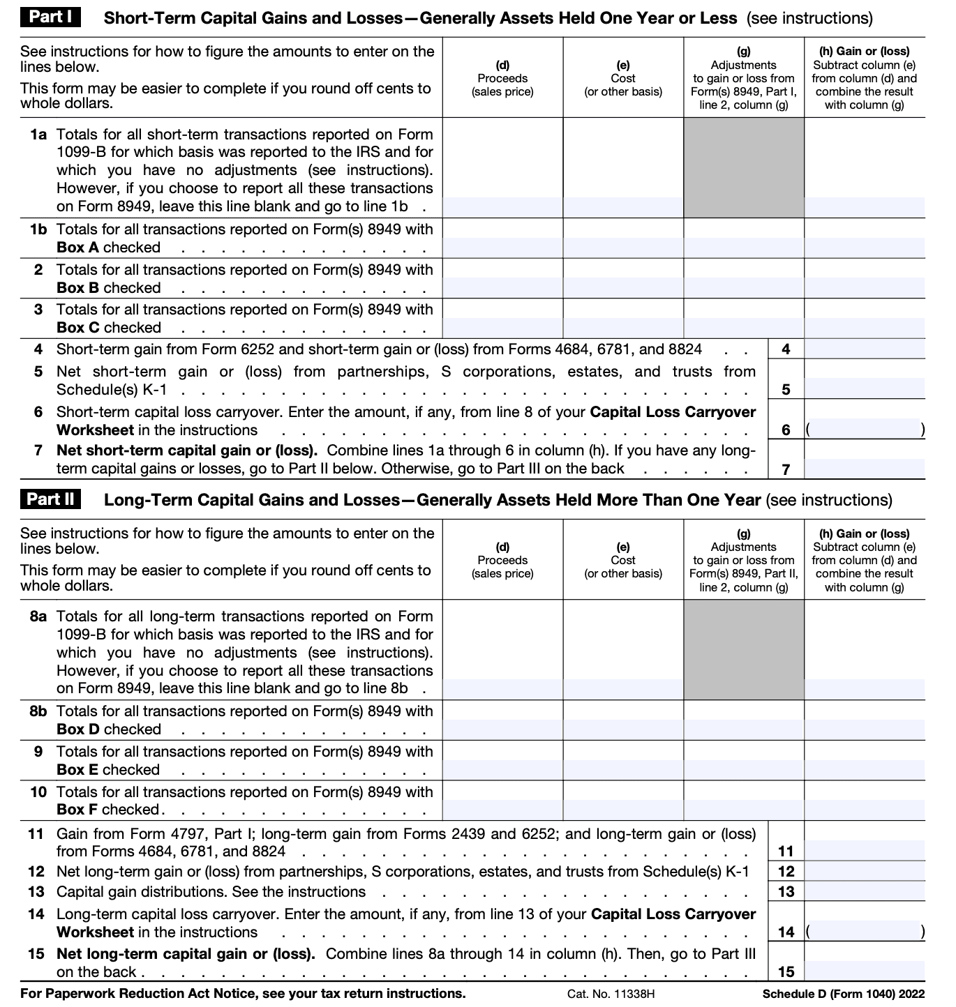 2021 form 1040 schedule d tax worksheet