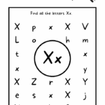 Find The Letter X Worksheet Alphabet X Hunt Activity Free Printable