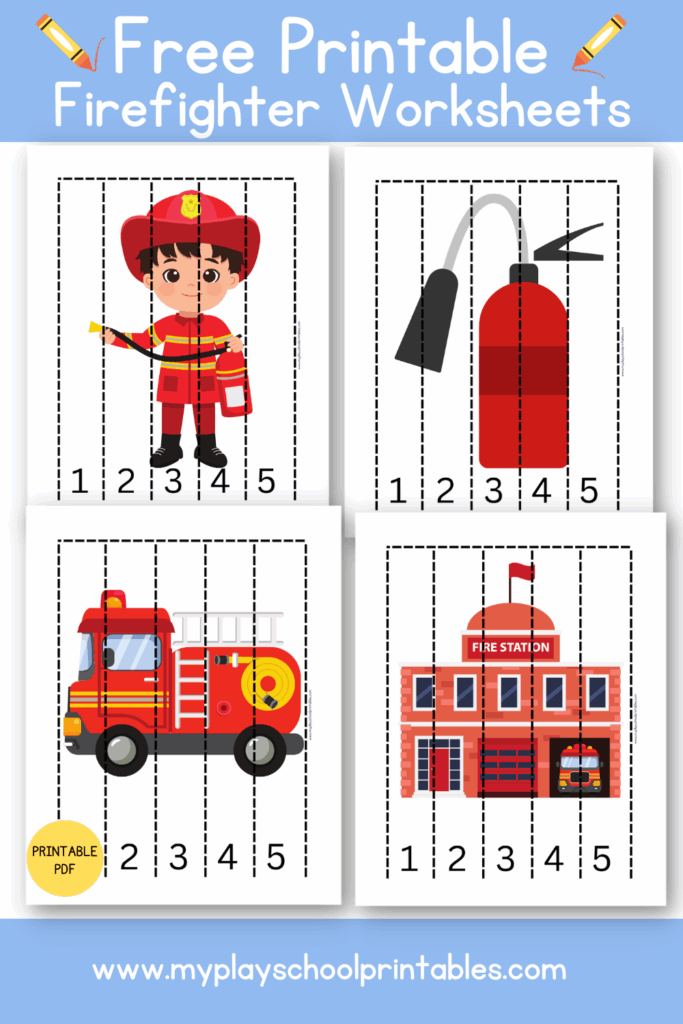 Firefighter Worksheets Free Printables Fire Safety Preschool Crafts