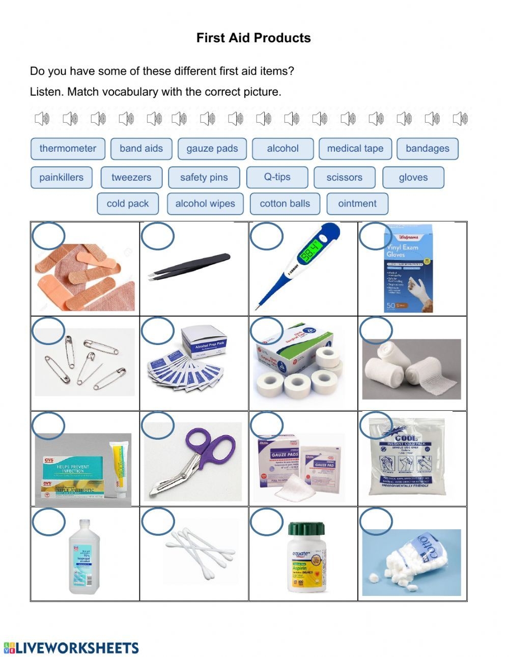 printable first aid worksheet pdf