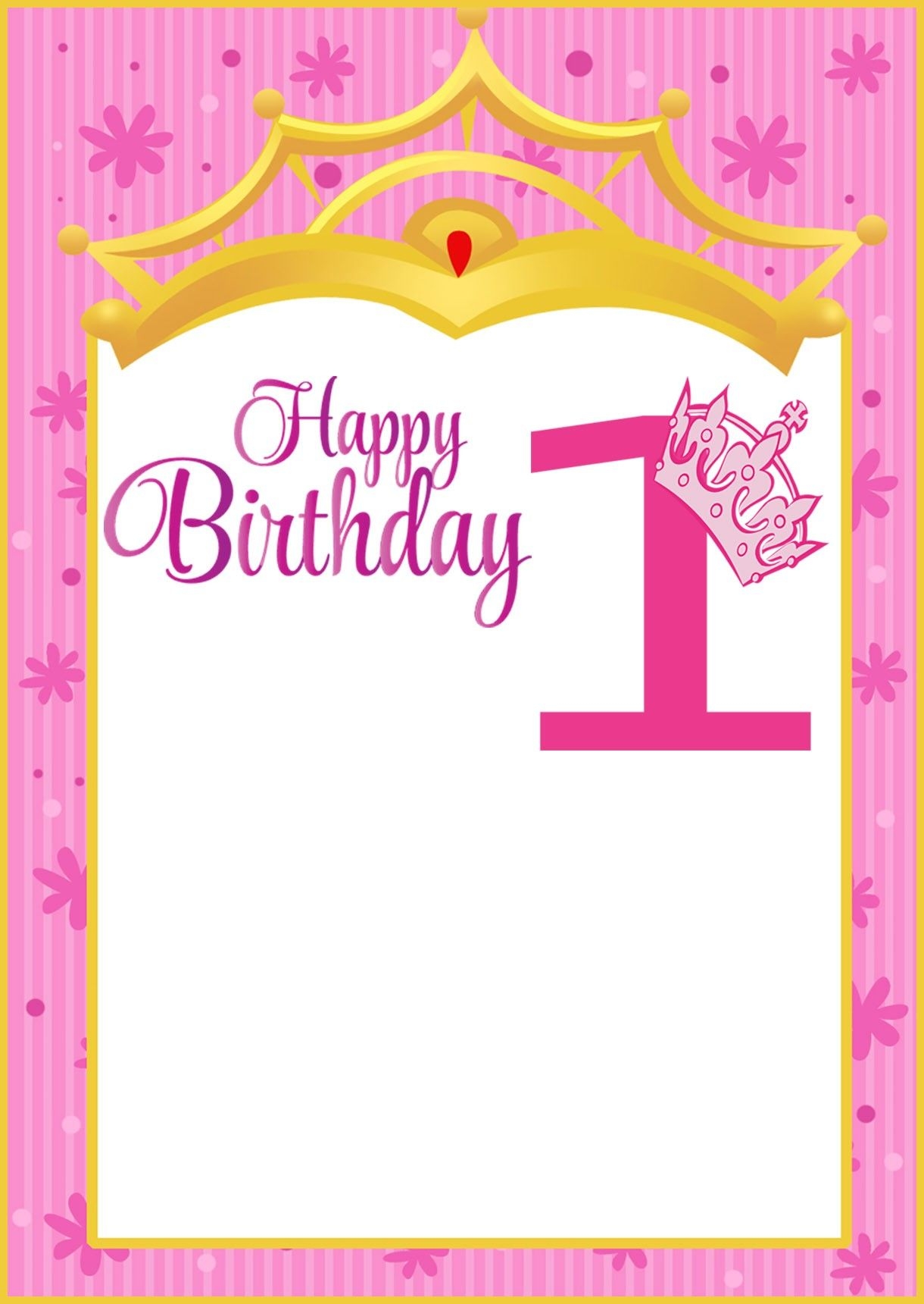 First Birthday Invitation Templates