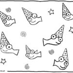 Fish Coloring Book Page Monsters By Kristen
