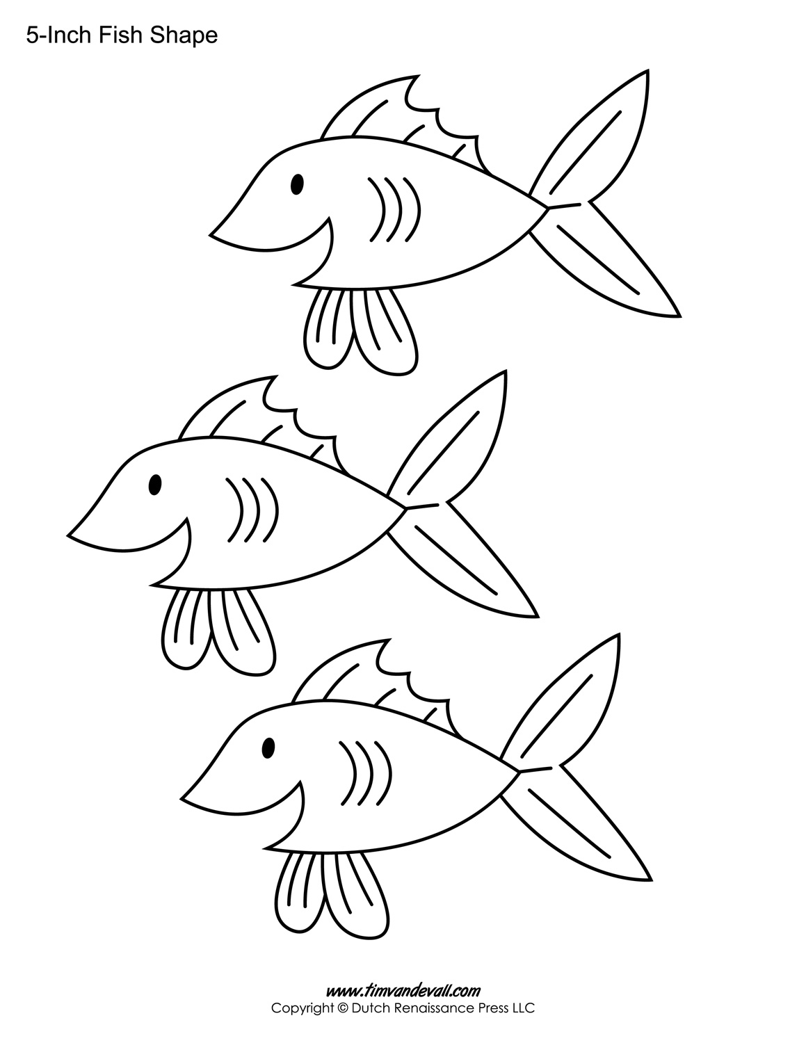 printable fish template free