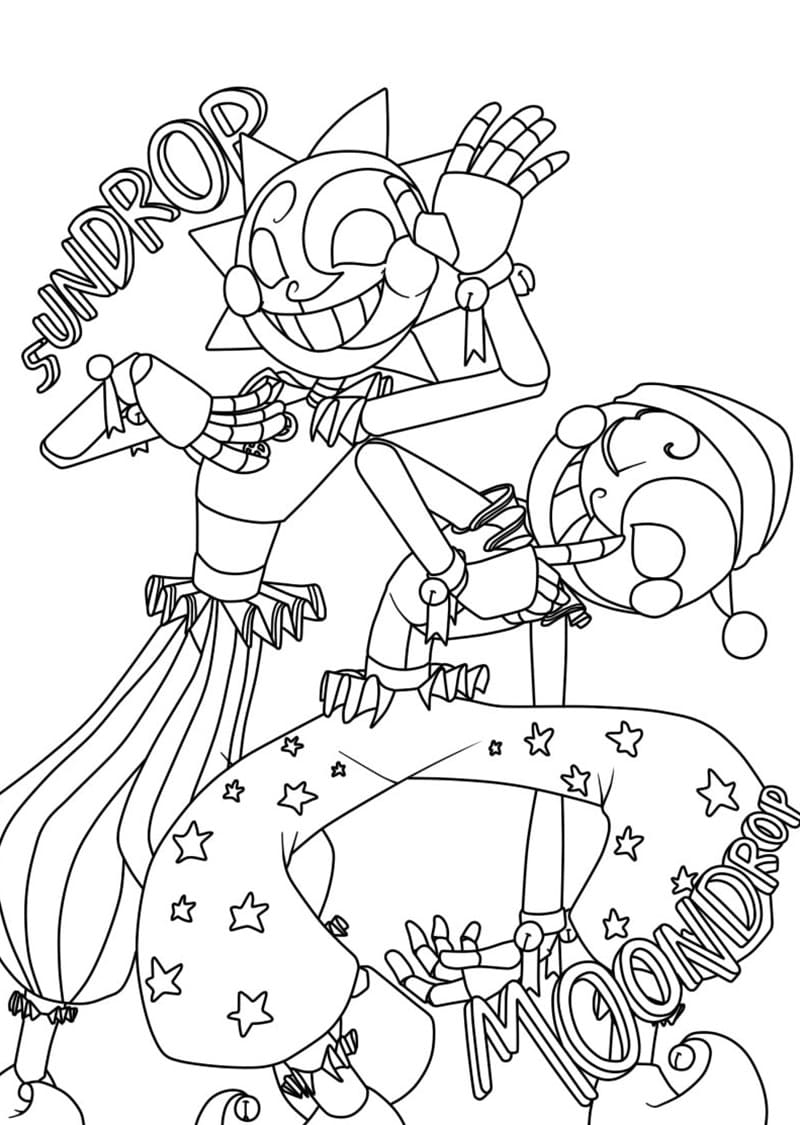 FNAF Sundrop Coloring Page Free Printable Coloring Pages For Kids