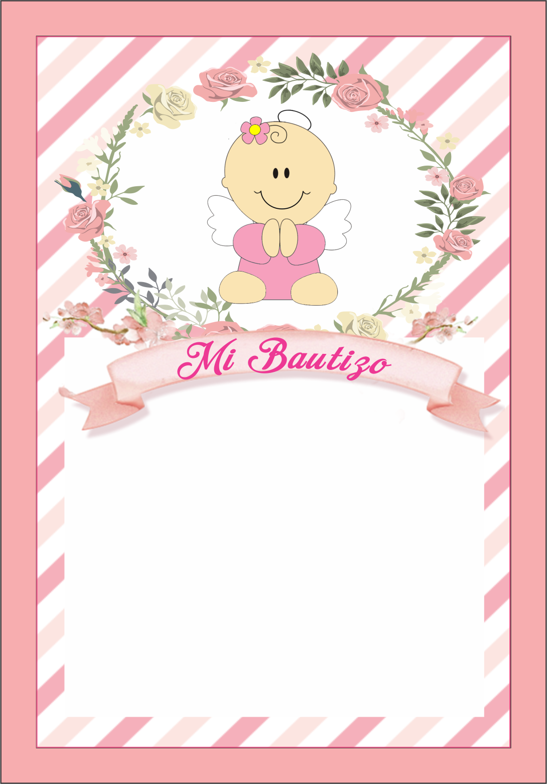fondos blank bautizo invitaciones templates