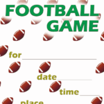 Football Invitation Template Download Printable PDF Templateroller