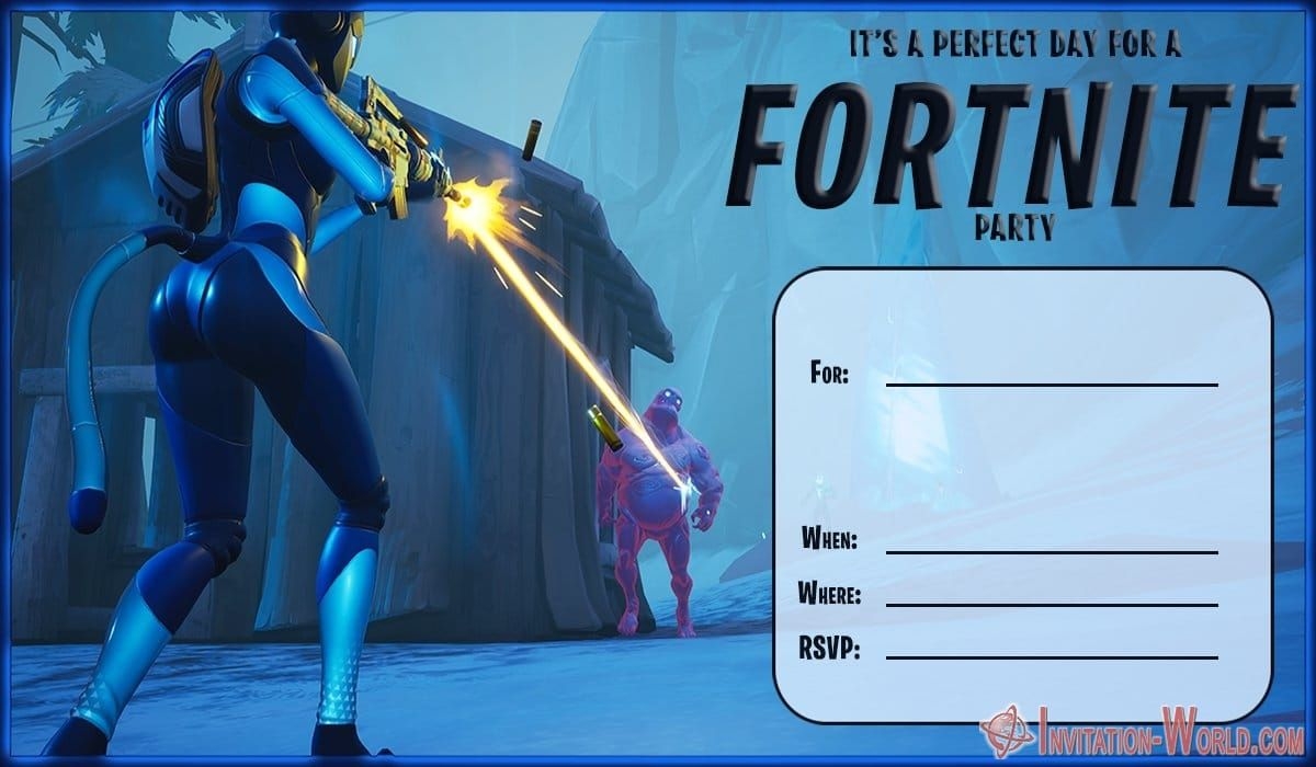 Fortnite Birthday Invitations Templates Printable Word Searches